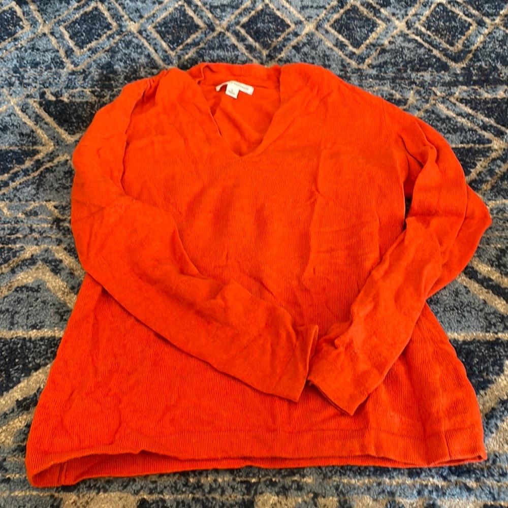 Orange wool sweater